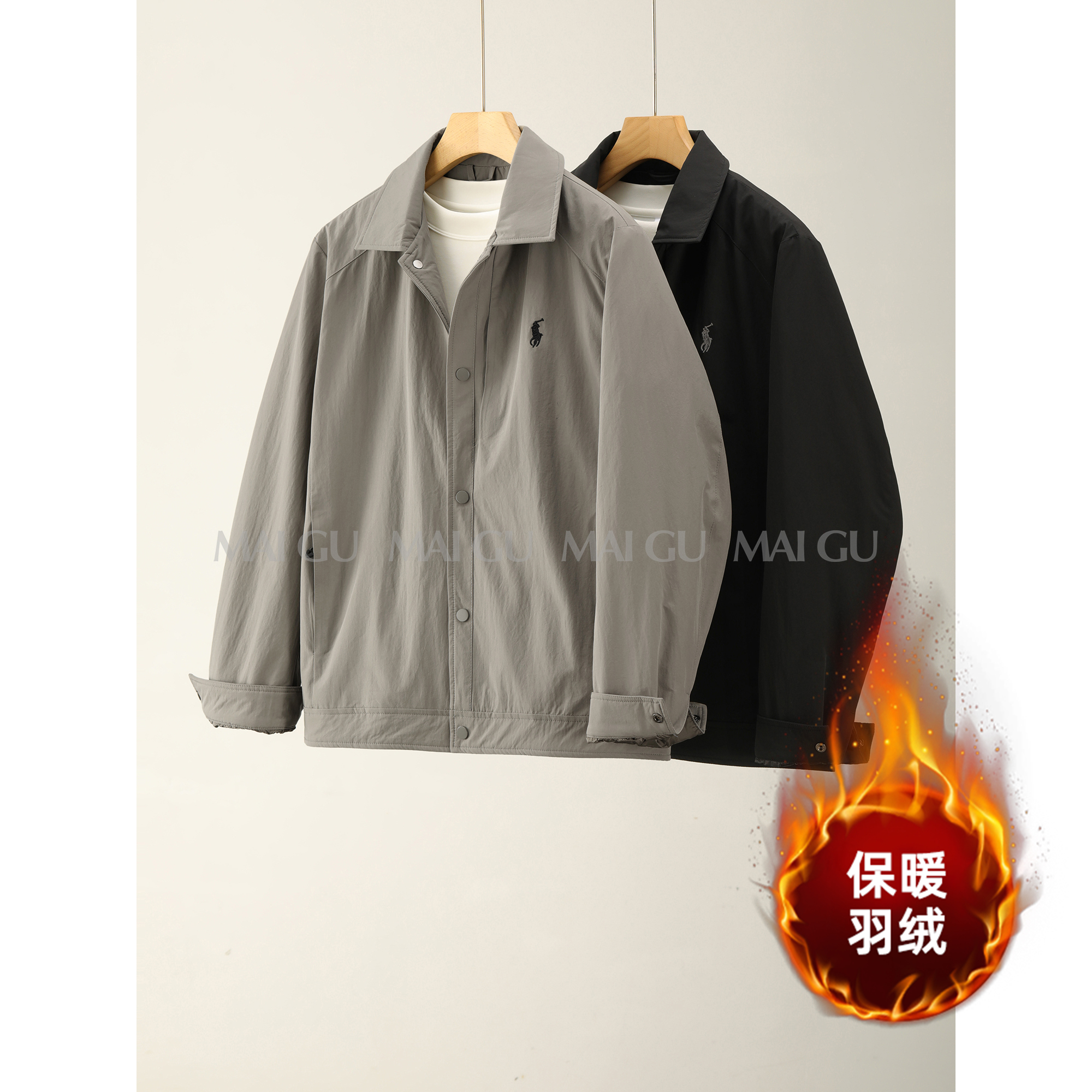 【柜柜裁缝】【米兰匠裁 | 加绒保暖】秋冬高定款刺绣夹克气质感翻领