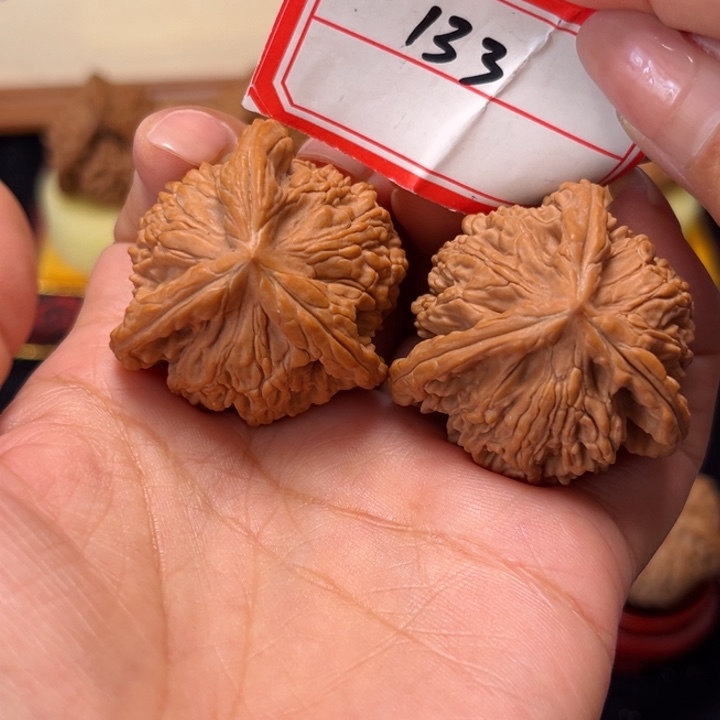 吊坠文玩核桃38.5粗筋全品虎头奔133