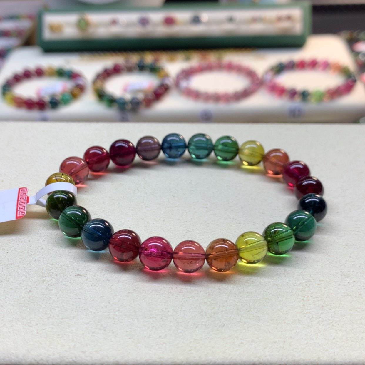 【闪购商品】碧玺手链未镶嵌碧玺色标8.2mm