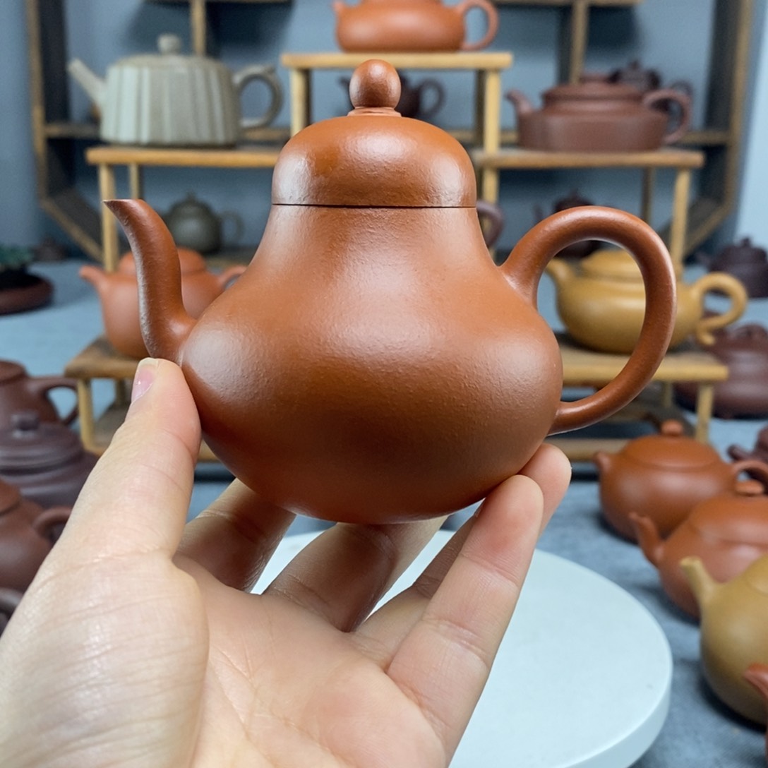 紫砂茶壶朱泥思亭