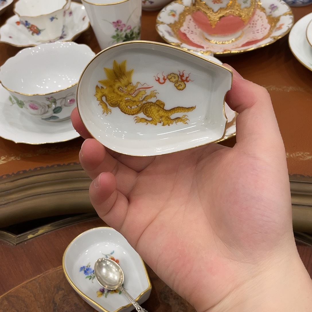 瓷片中古二等黄色明龙