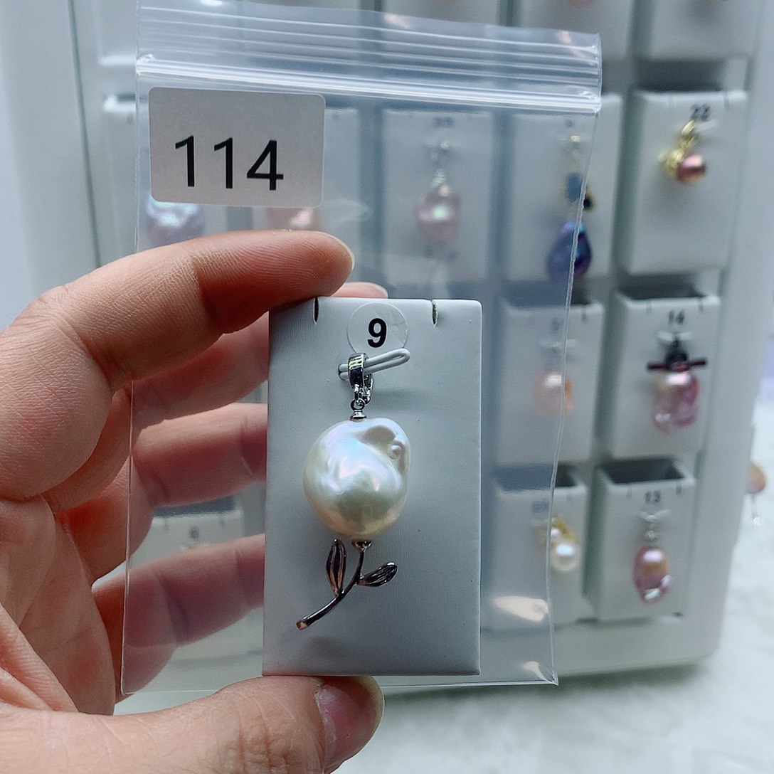 吊坠(不含链)淡水珍珠合金