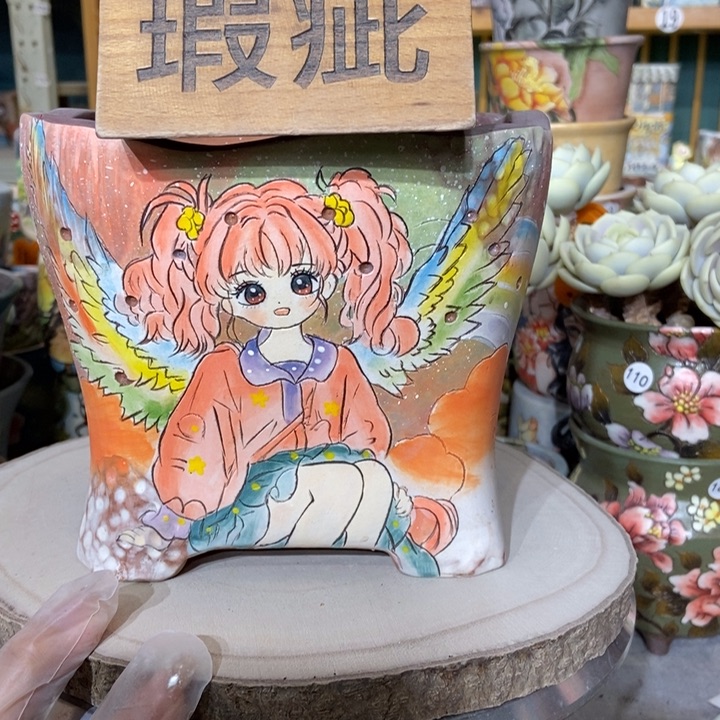 红陶景德镇艺术手绘作品