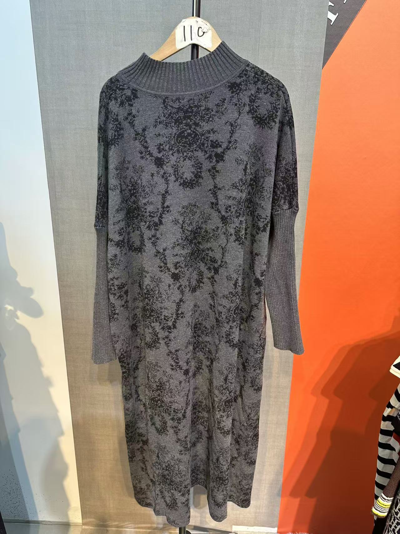 （110.）湾湾奢品贵妇既视感显廋舒适时尚百搭连衣裙秋冬款