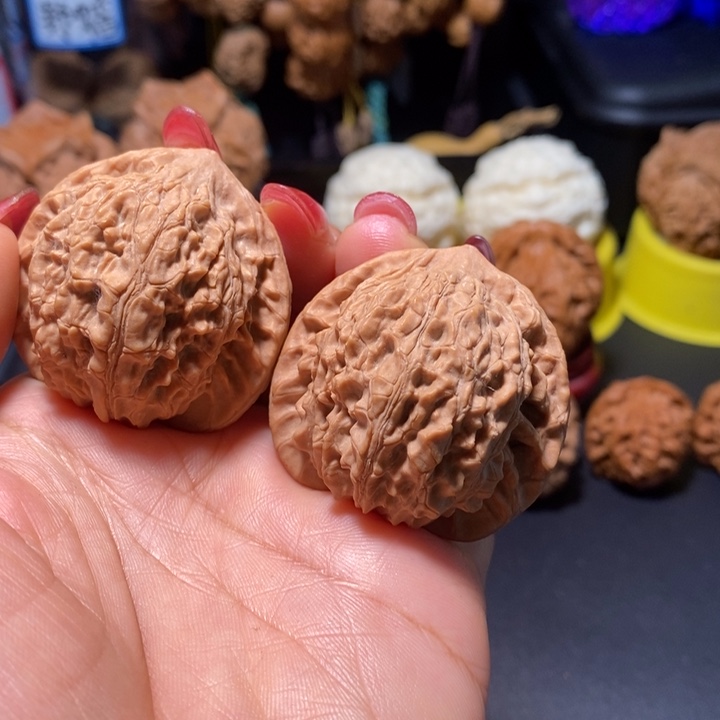 桃核把件平谷寿桃罗家沟狮子头全品39➕尺