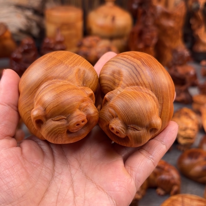 老***果太行崖柏手把件的设计和制作