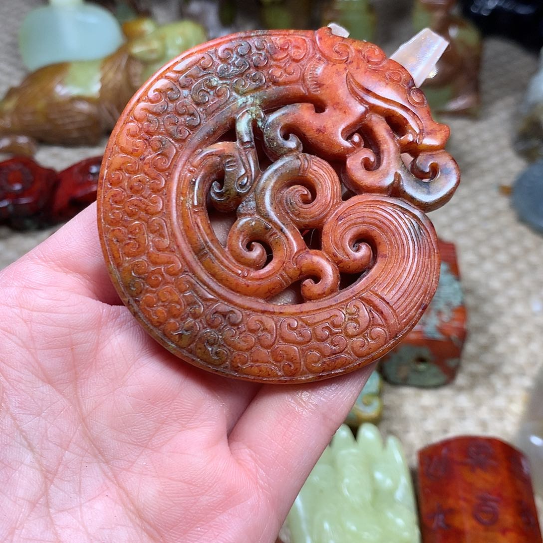 白玉菩提吊坠挂件