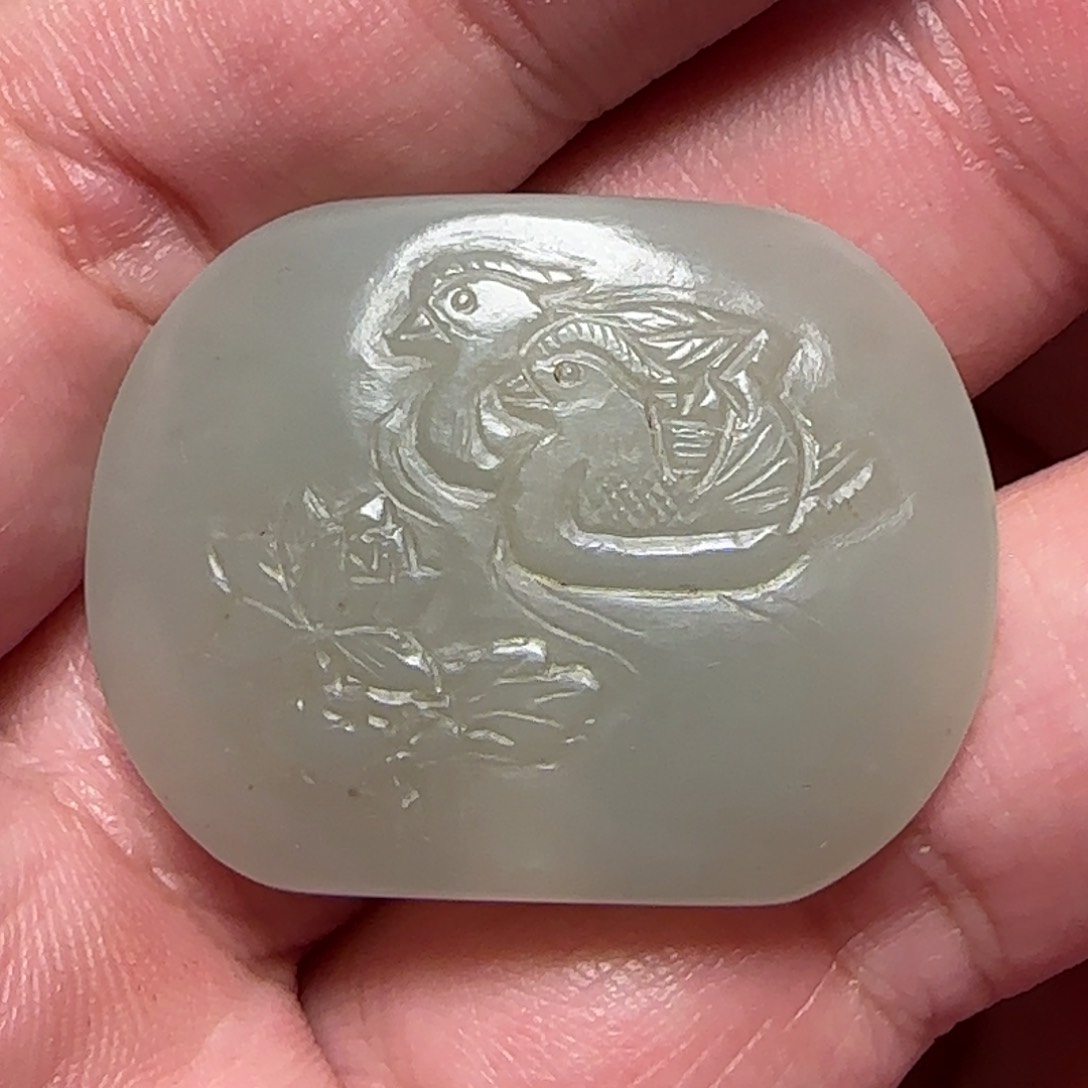 和田玉把件未镶嵌放*翁