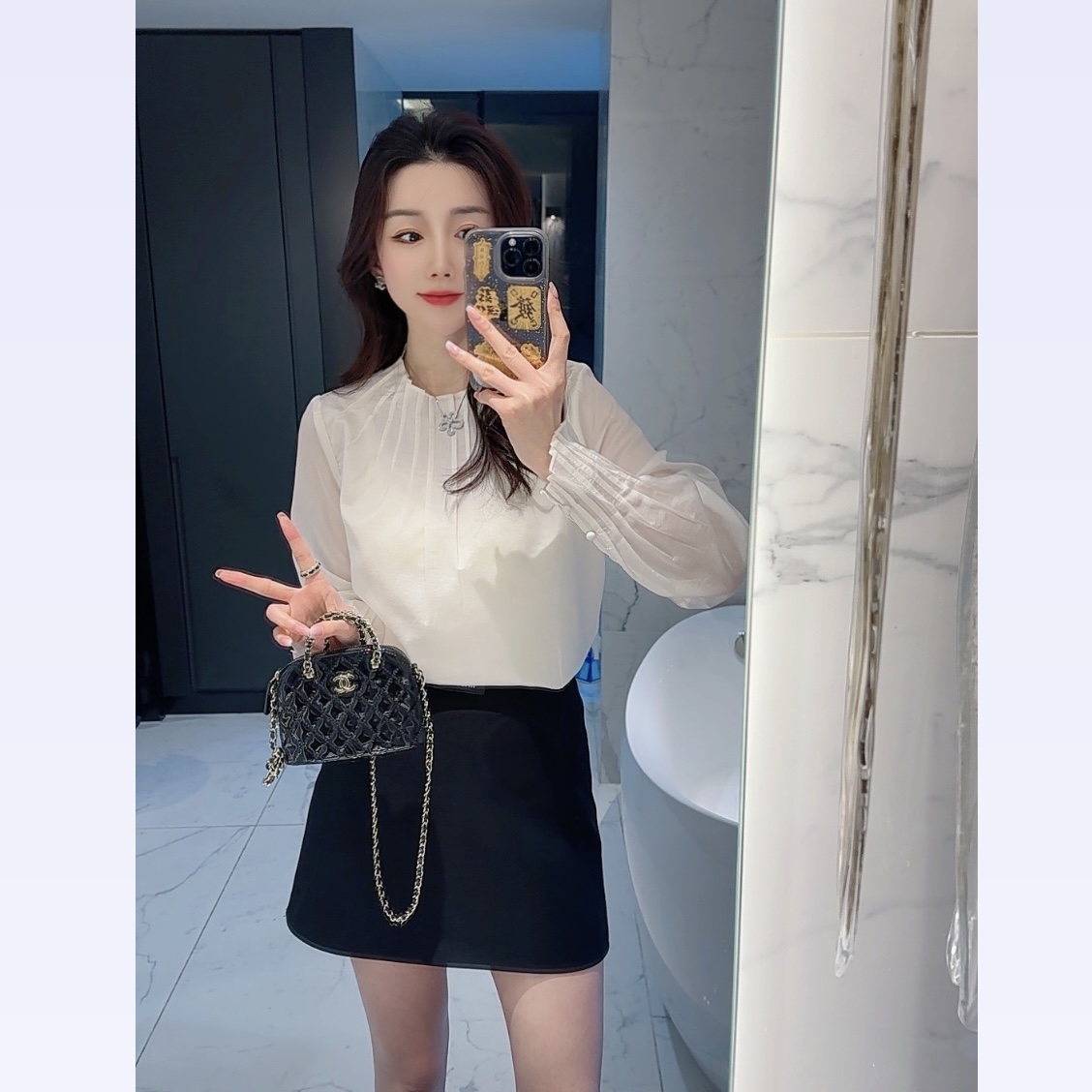 【大静静】别致领口设计好穿百搭上衣小衫1587