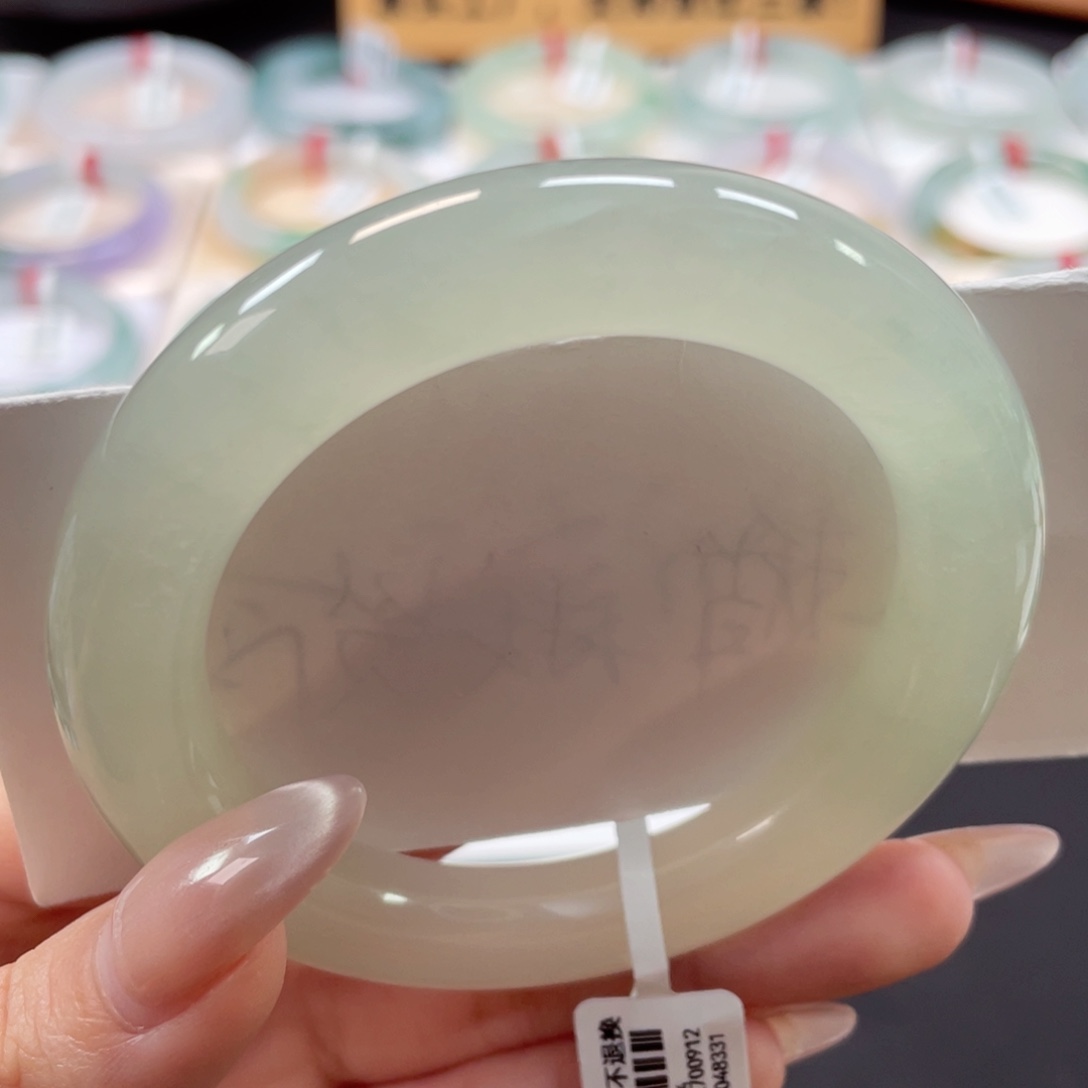 未镶嵌手镯翡翠56行家料冰糖黄果冻肉大万种水20号