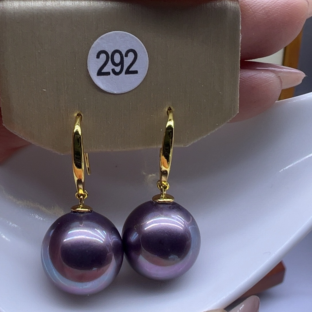 淡水珍珠耳饰银S925镶嵌