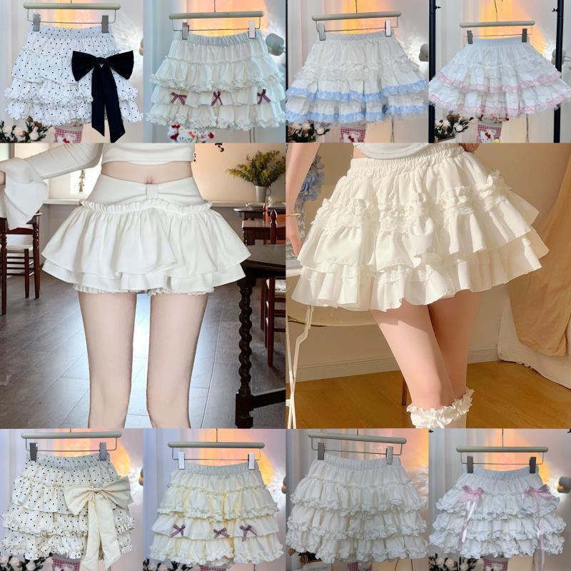 小个子蛋糕裙纯欲辣妹甜美小清新公主短款显瘦气质蕾丝通勤