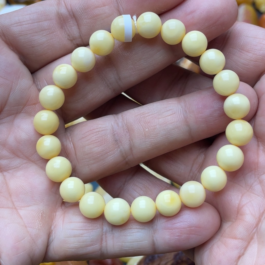 蜜蜡颈饰未镶嵌蜜蜡手串