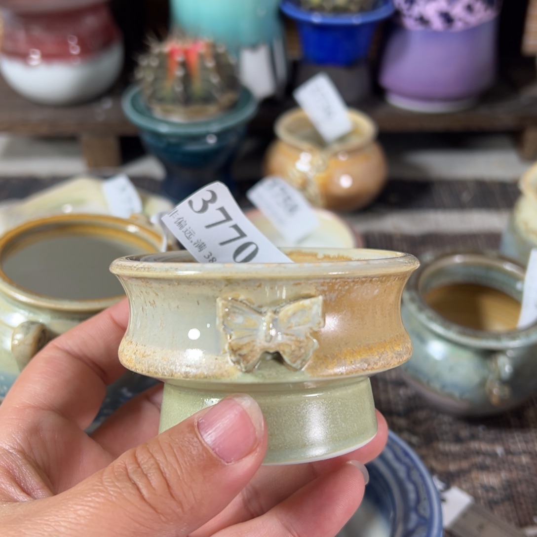 红陶景德镇手工花盆