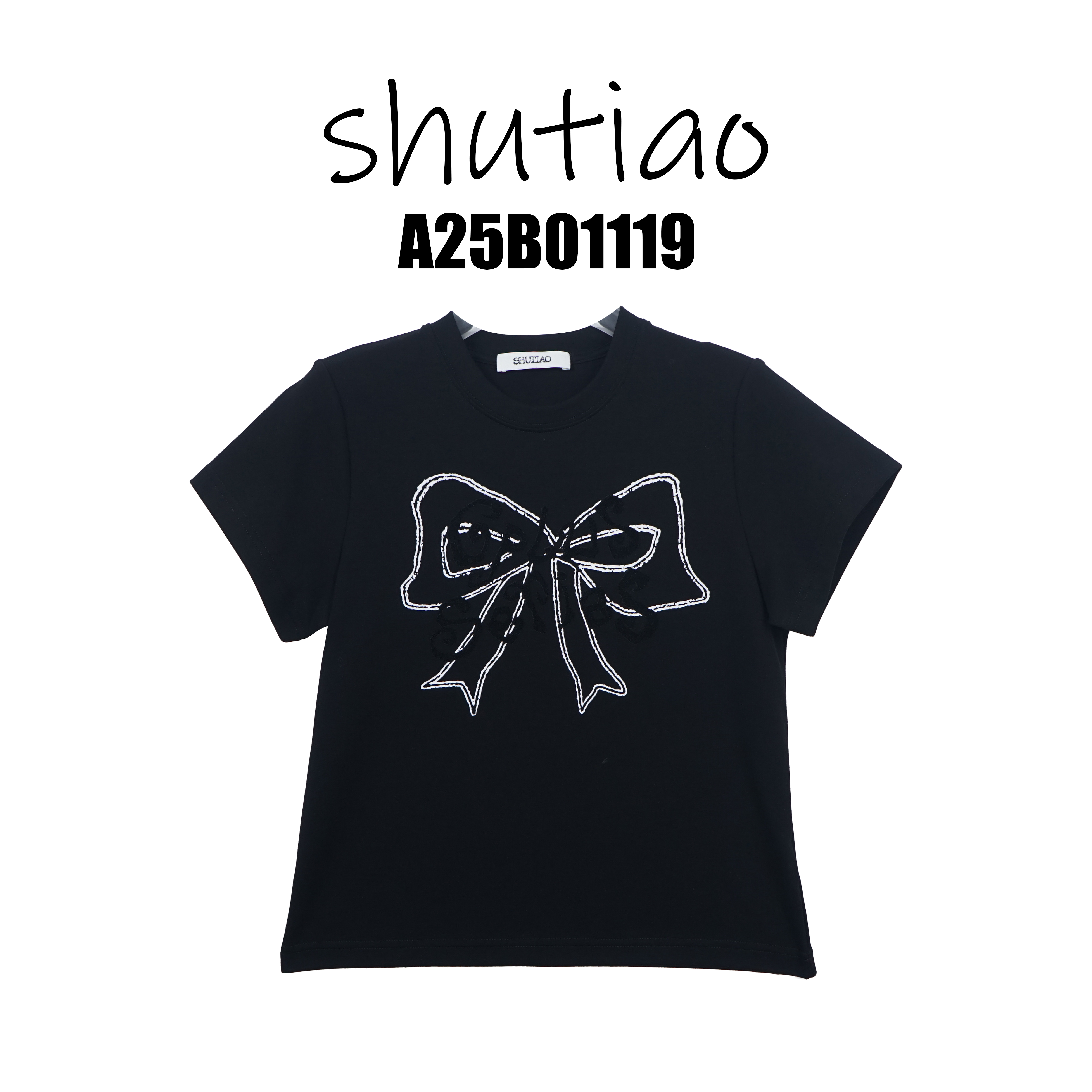 【SHUTIAO】2025春夏：新款小众设计款T恤A25B01119