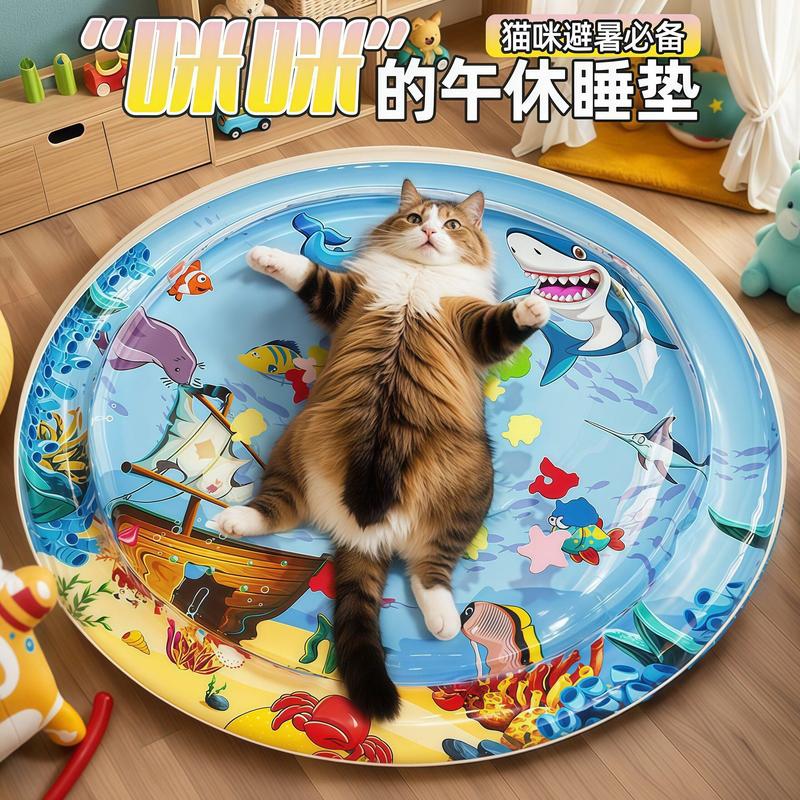 猫咪水床垫宠物拍拍水垫大号狗狗夏季充气注水冰垫凉加厚防抓玩具