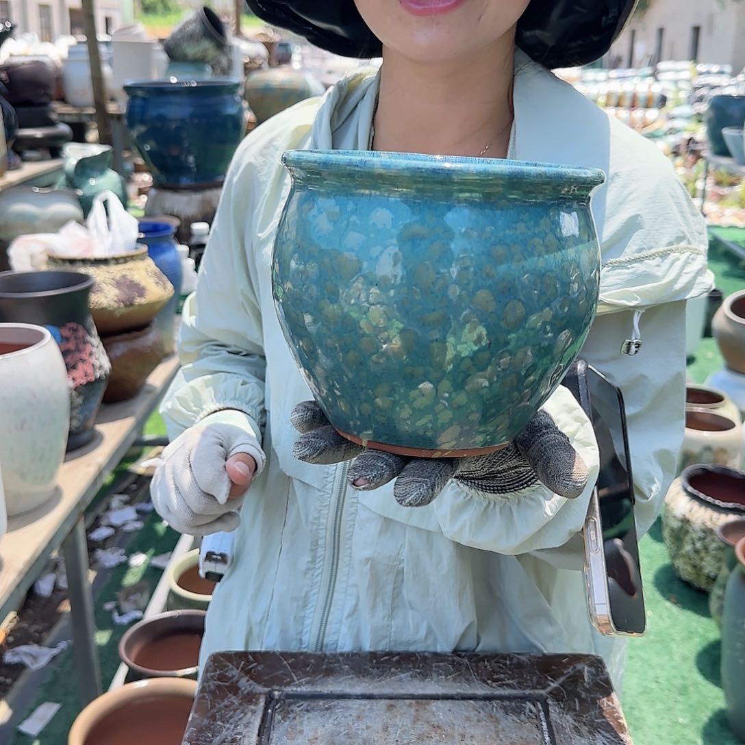 紫砂花盆王嫂花盆0702-717高14口15