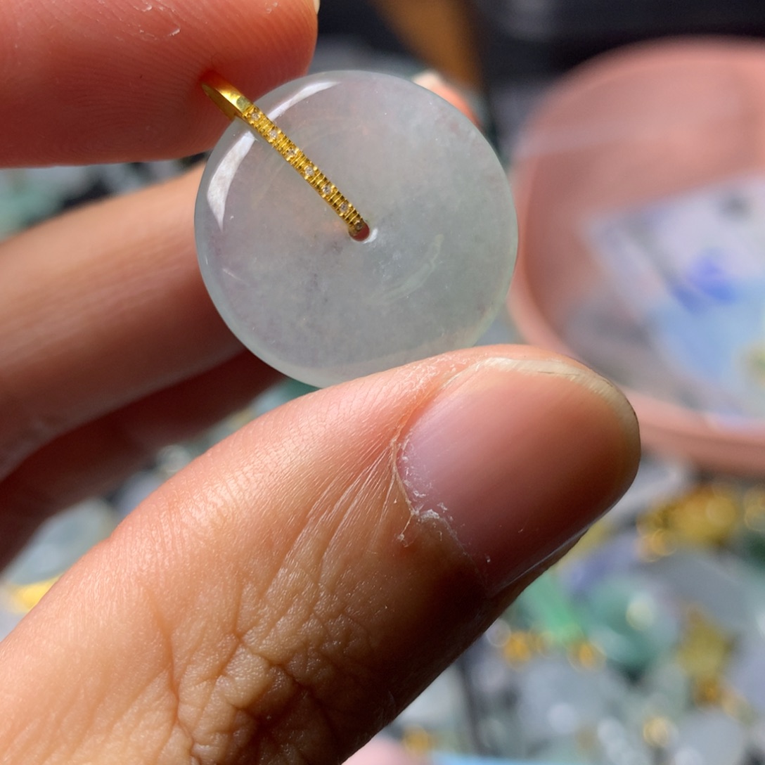 【闪购商品】翡翠18K金镶嵌颈饰翡翠