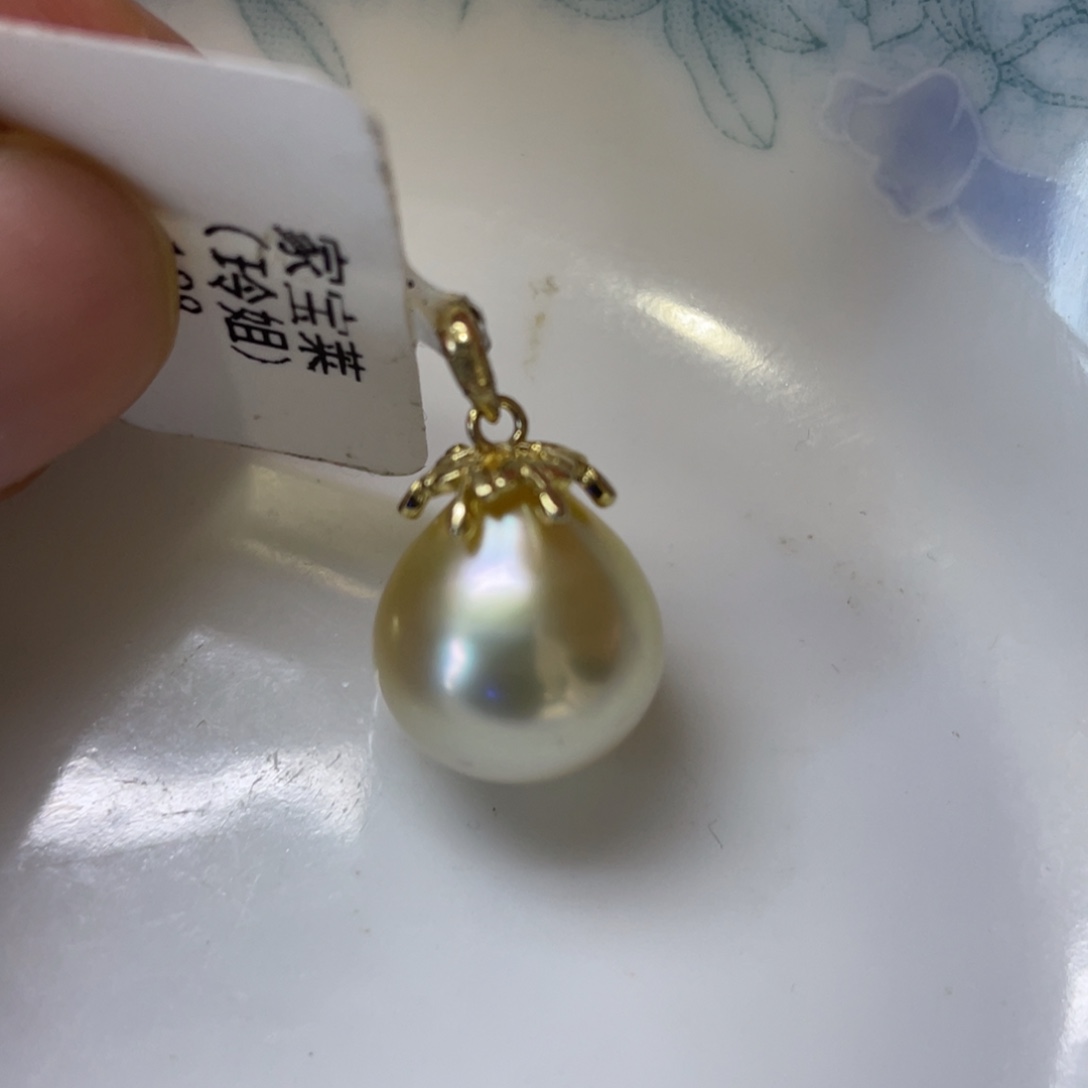 海水珍珠银S925镶嵌颈饰