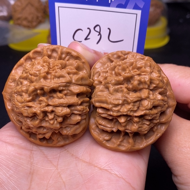 把件文玩核桃48官帽c292