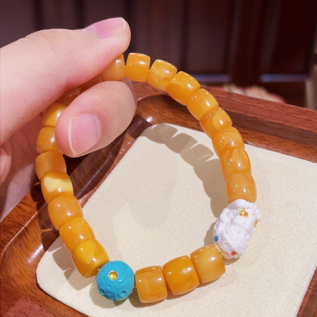 蜜蜡手链未镶嵌手串