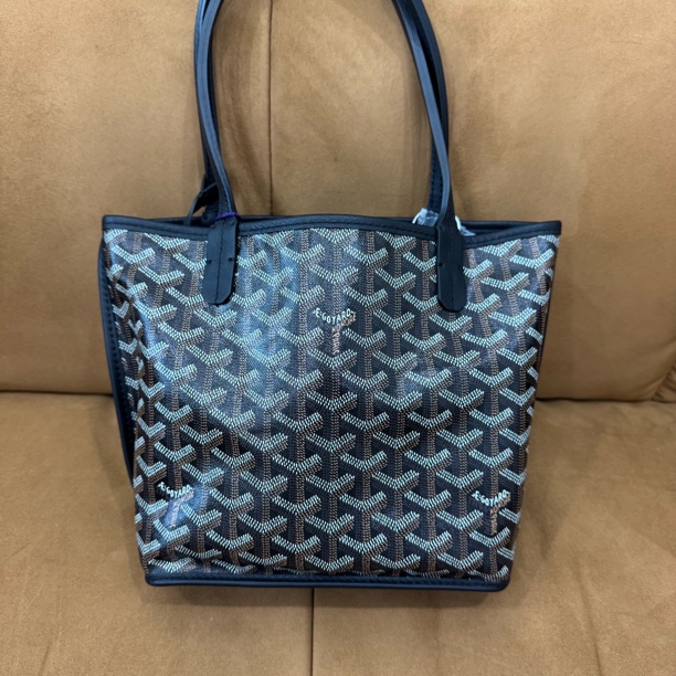 99新 Goyard/高雅德 黑色mini托特单肩包（24编码)