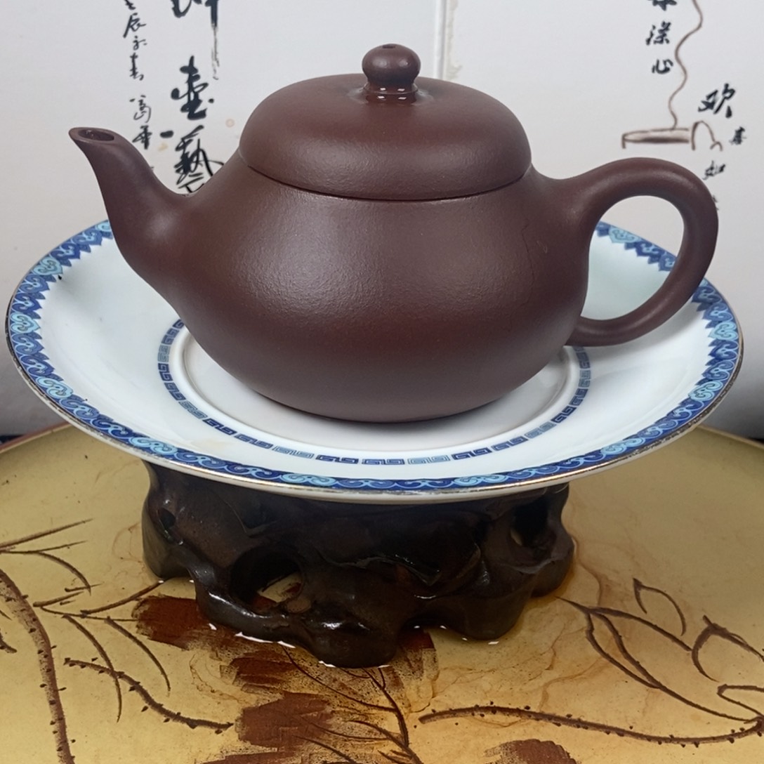 紫砂茶壶底槽清老母亲制作容量200