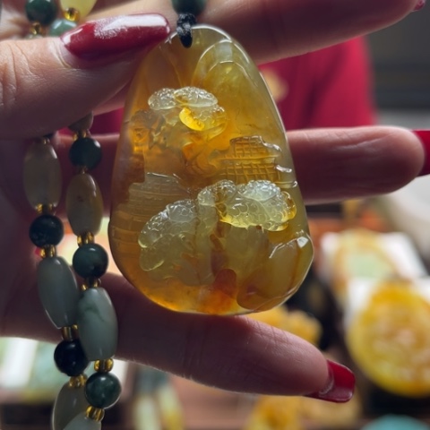 岫玉挂件未镶嵌挂件