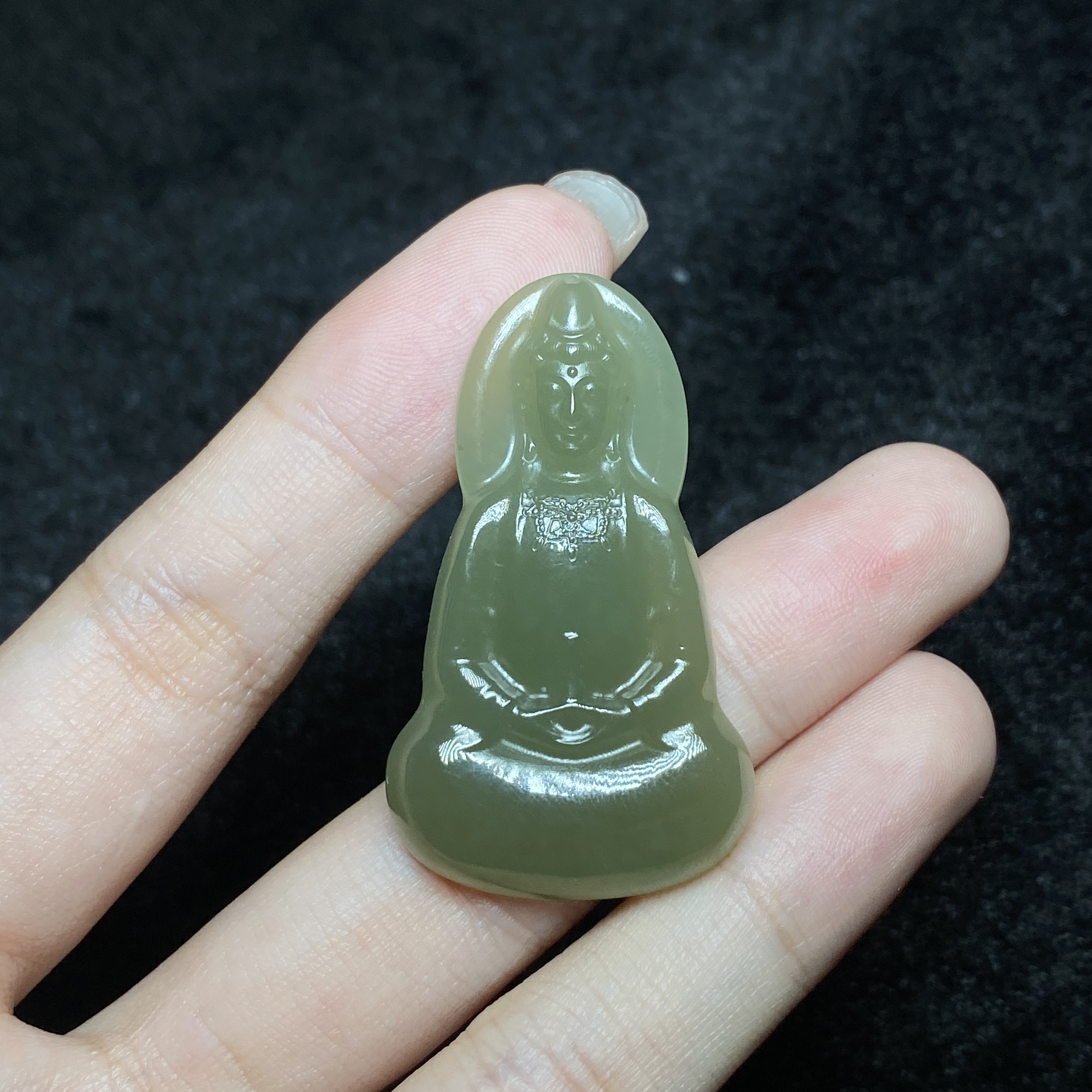 【小北好物】和田玉吊坠约25*43mm带绳【多样性发一件】QH75X383