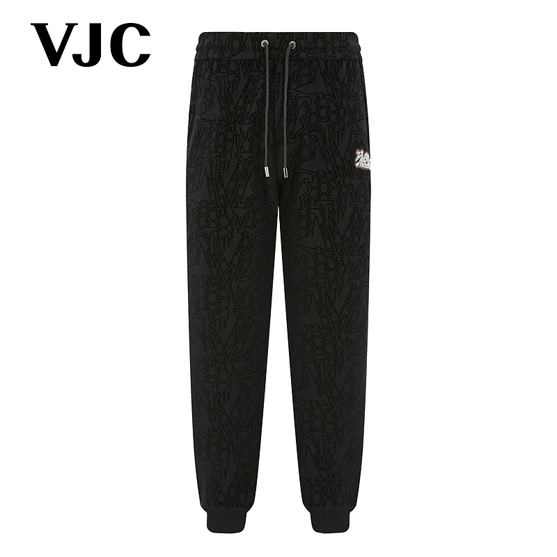 VJC/威杰思2025秋季新款男装时尚针织休闲九分裤弹力腰B24DP2503