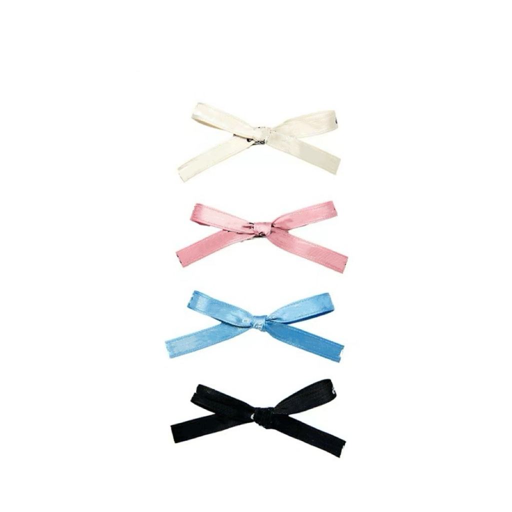 Mi33 字母布艺蝴蝶结鸭嘴夹 Y57066S1-1