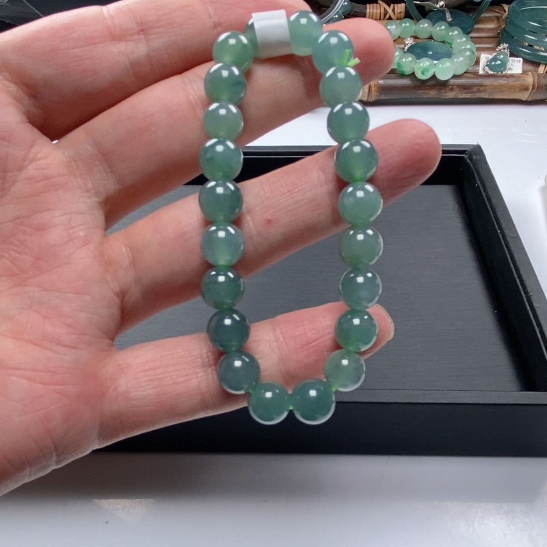 翡翠手串未镶嵌多样性发货其一卡7.8 