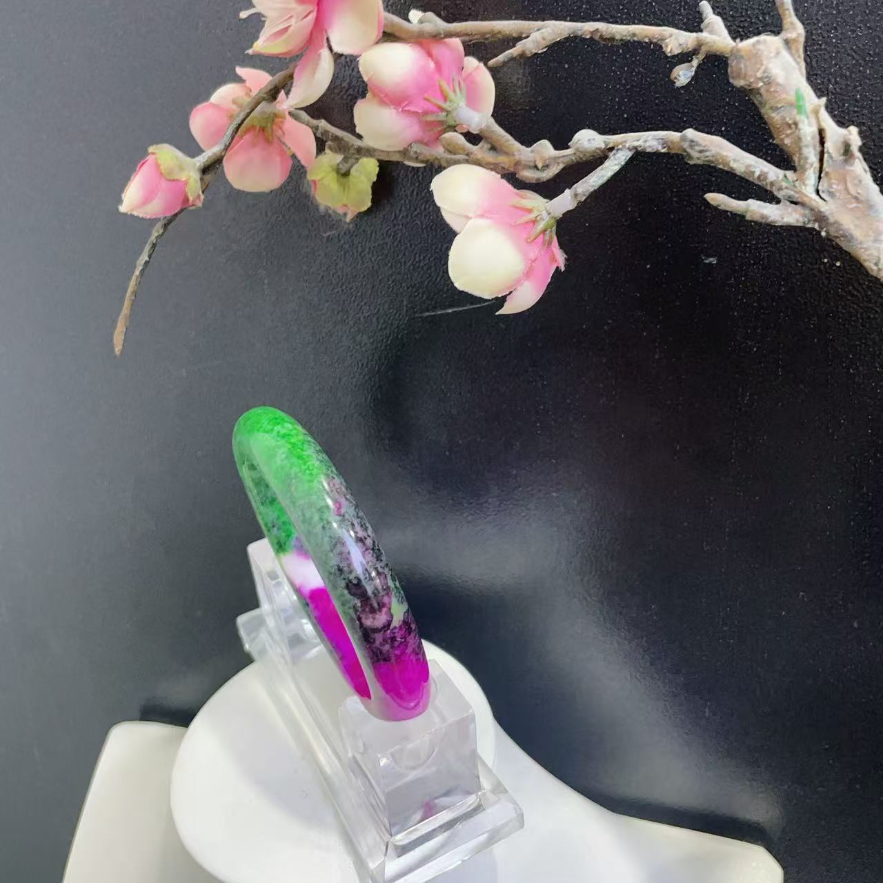 【珍藏精品】七彩古药药花魂手镯-多样性发其一8102