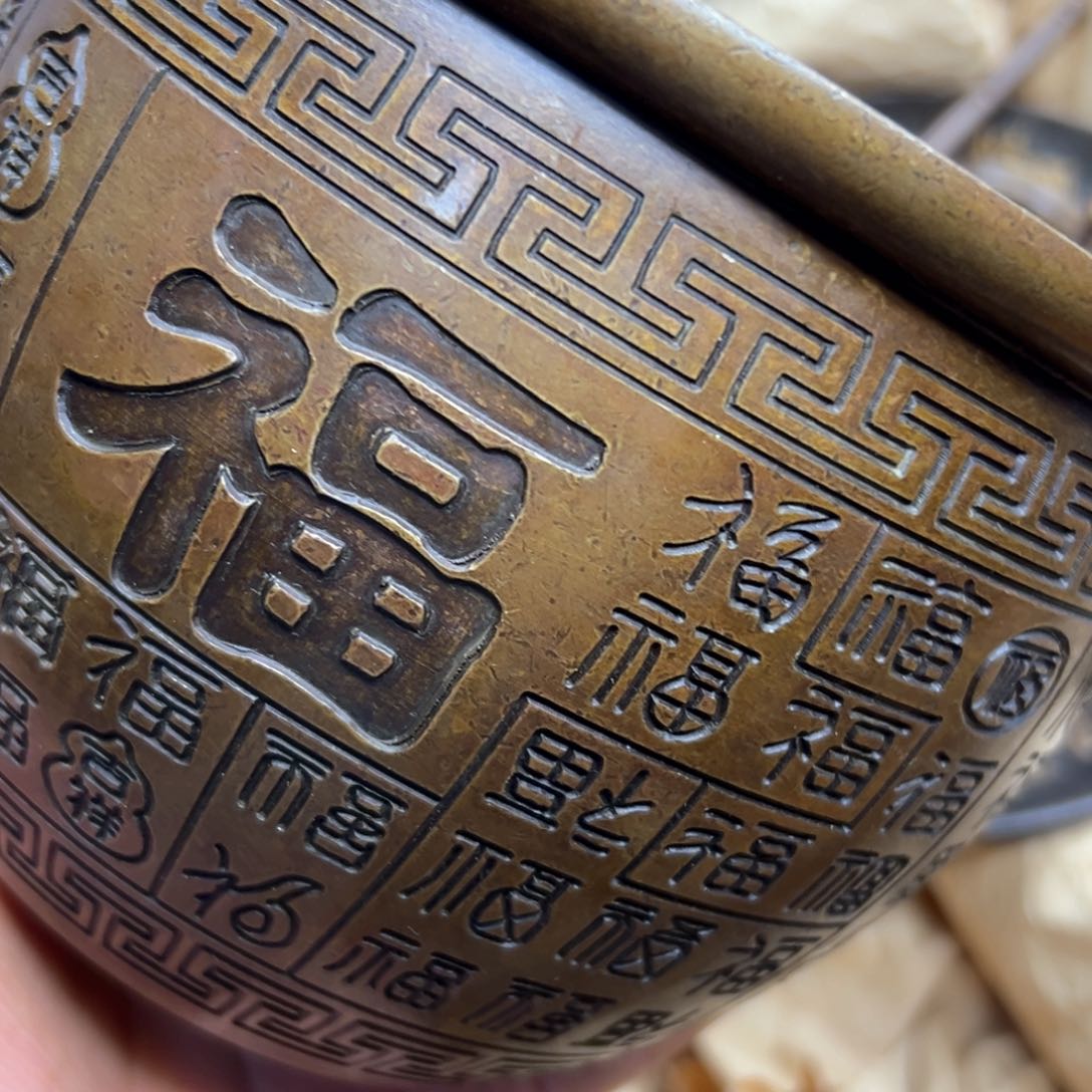 铜摆件欢迎欢迎你