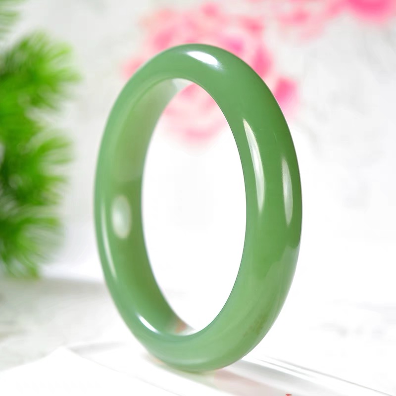 【苹果绿-正品】新疆 门店 苹果绿手镯 宽13mm