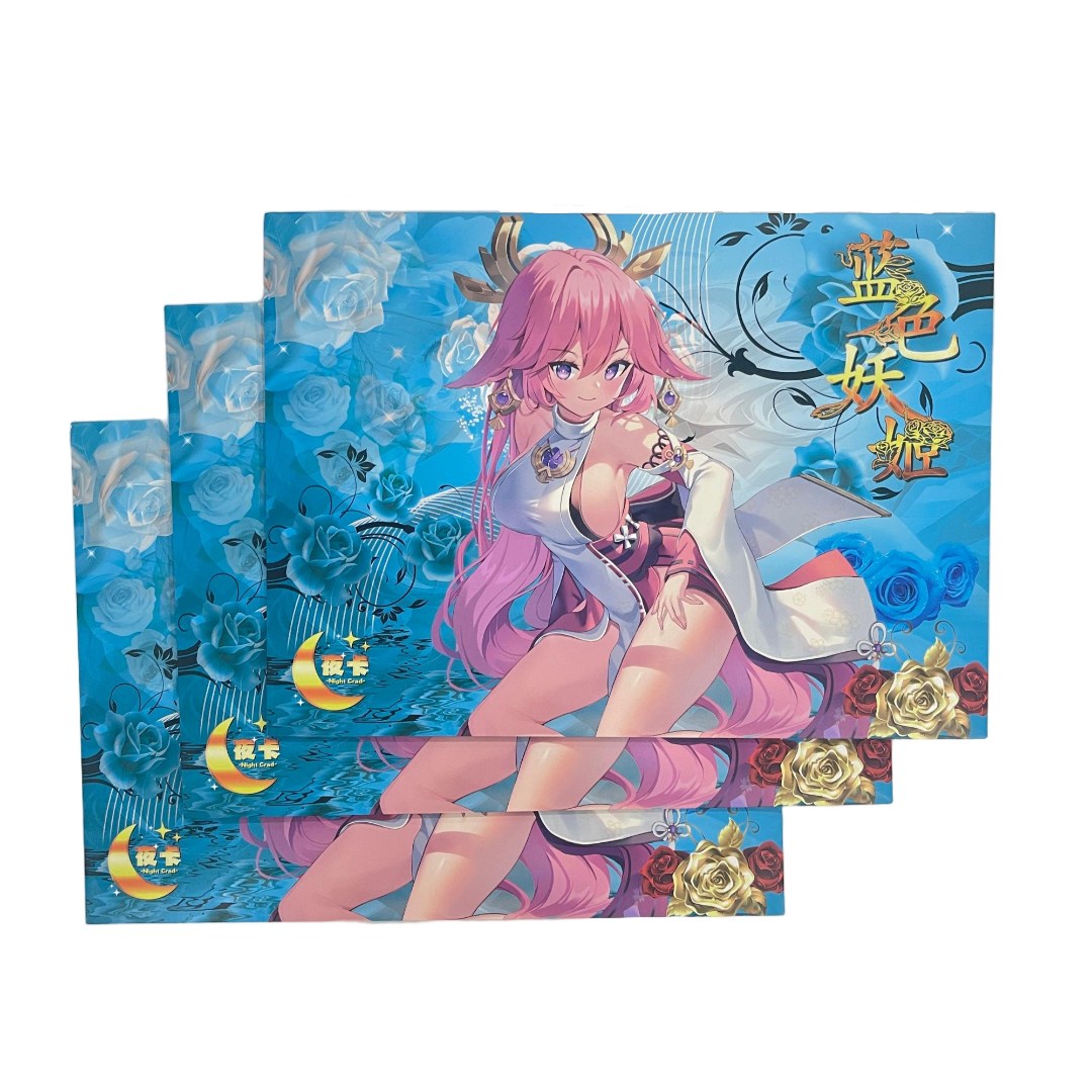 夜卡社-【蓝色妖姬】第一弹A5妹卡卡牌盲盒默认代拆！未成年禁止下单