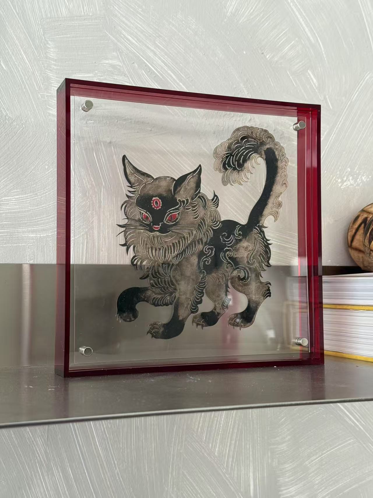 【ROART】原创独家 小猫牛皮皮影小众高级感手工摆件