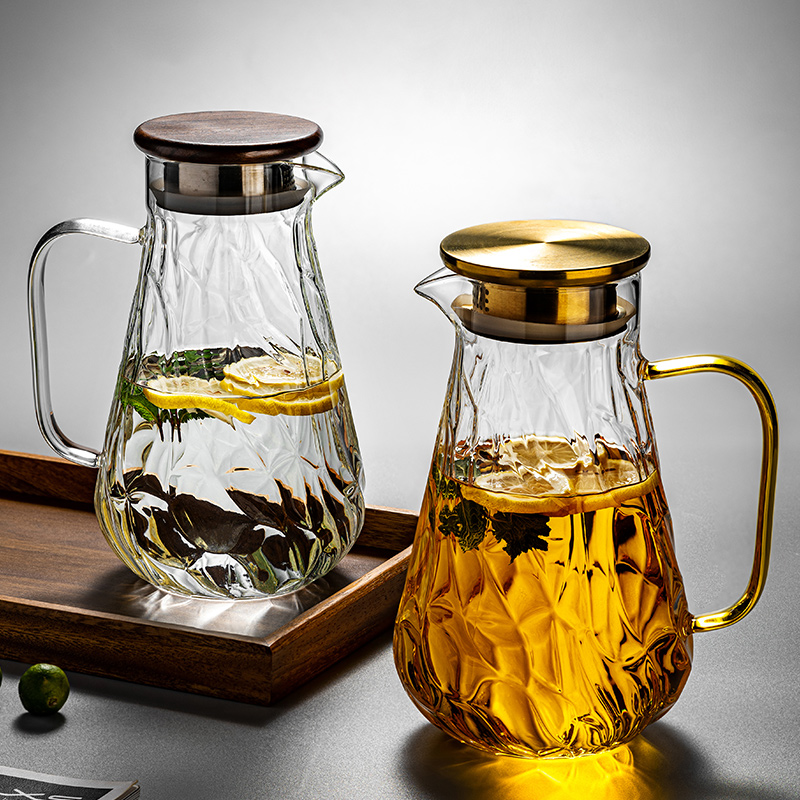 高颜值冷水壶玻璃耐高温家用客厅储水大容量食品级装凉开水果茶壶