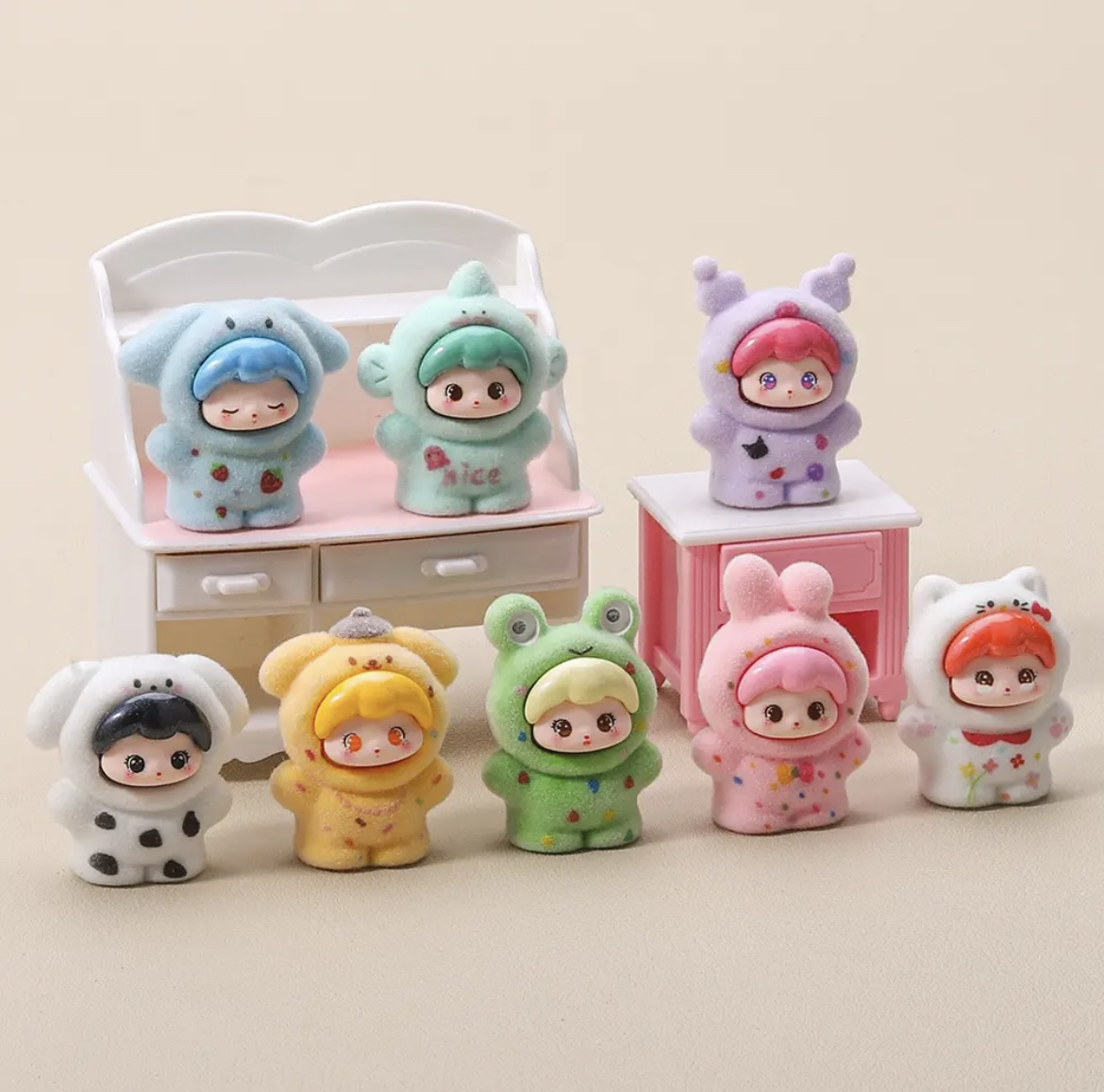 【九宫格+许愿+对对碰】三丽鸥抱抱植绒摆件diy潮玩