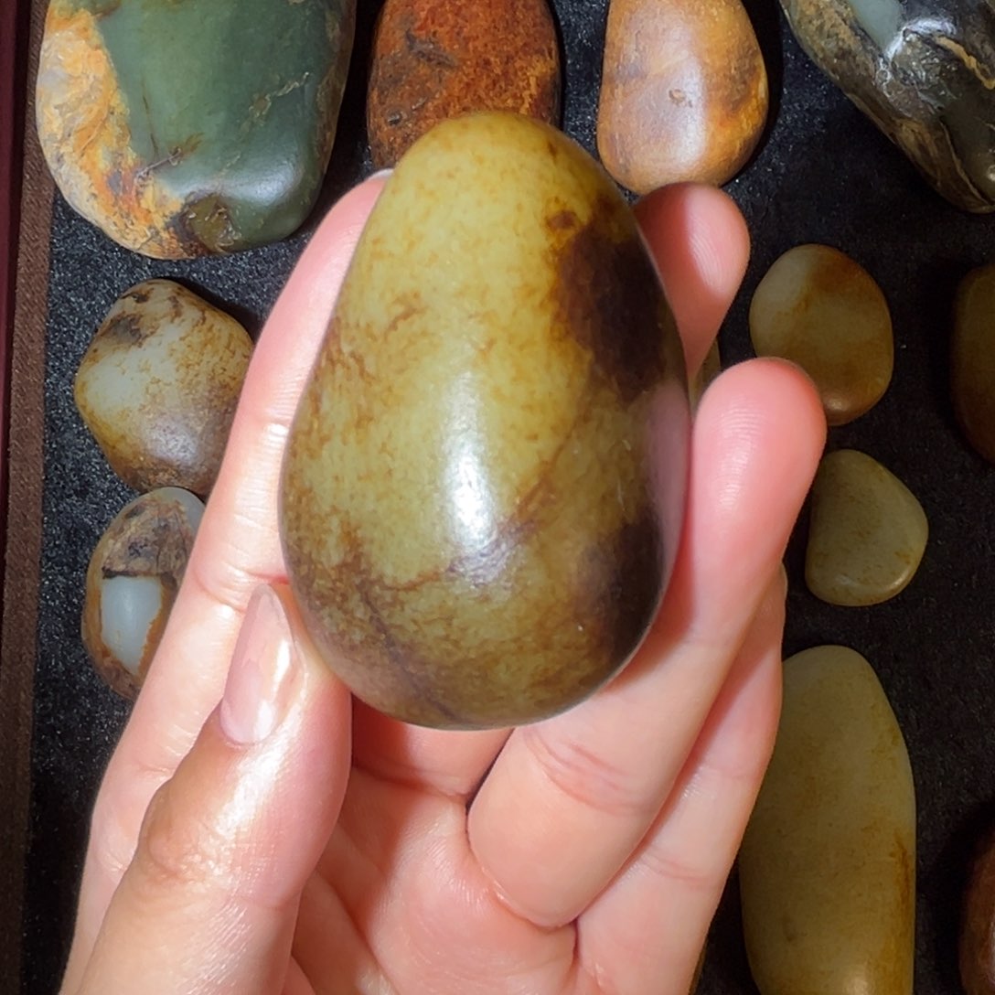 和田玉未镶嵌挂件104g