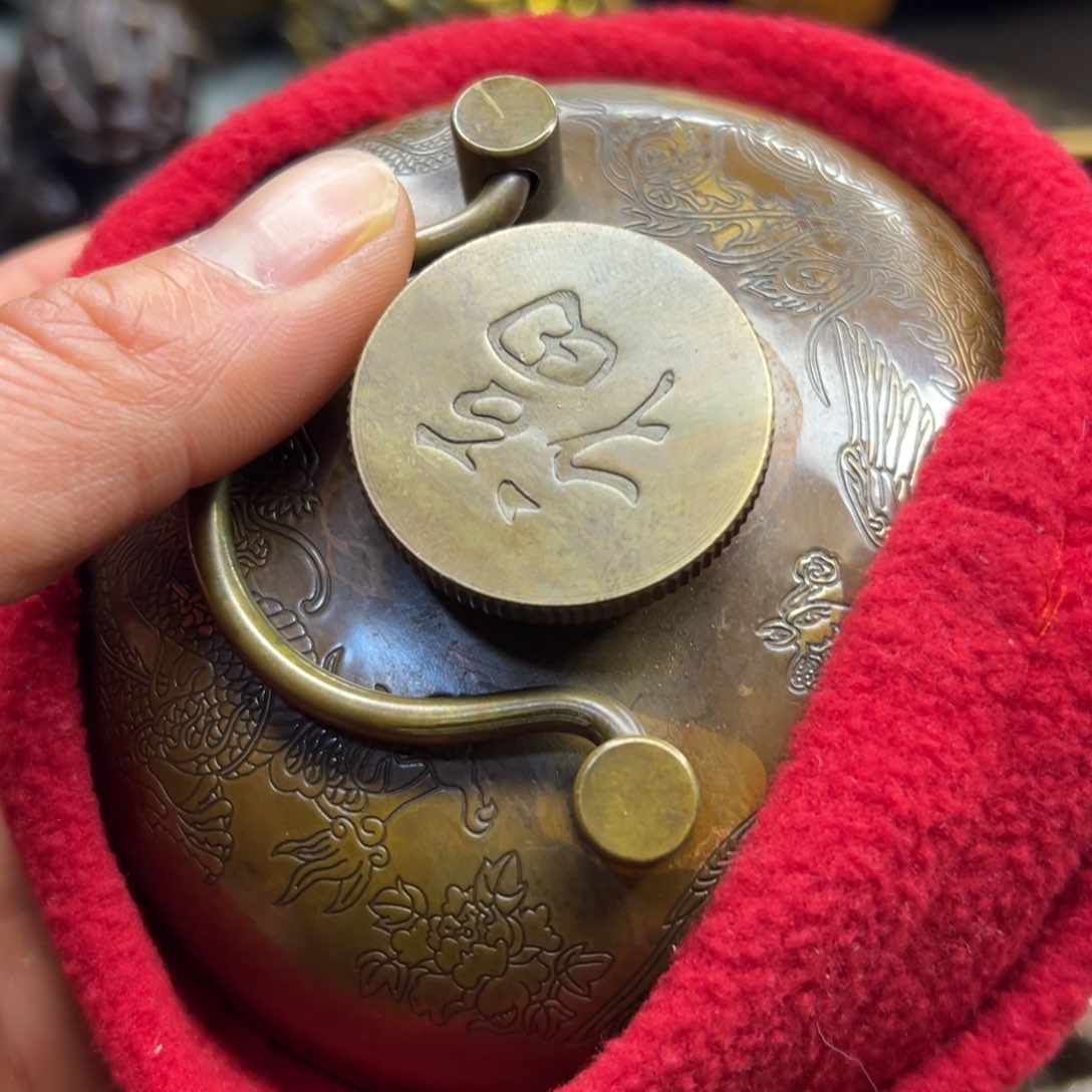 铜摆件欢迎欢迎你