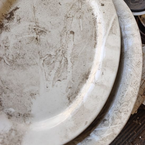 瓷发两个鱼盘，国营四厂库存