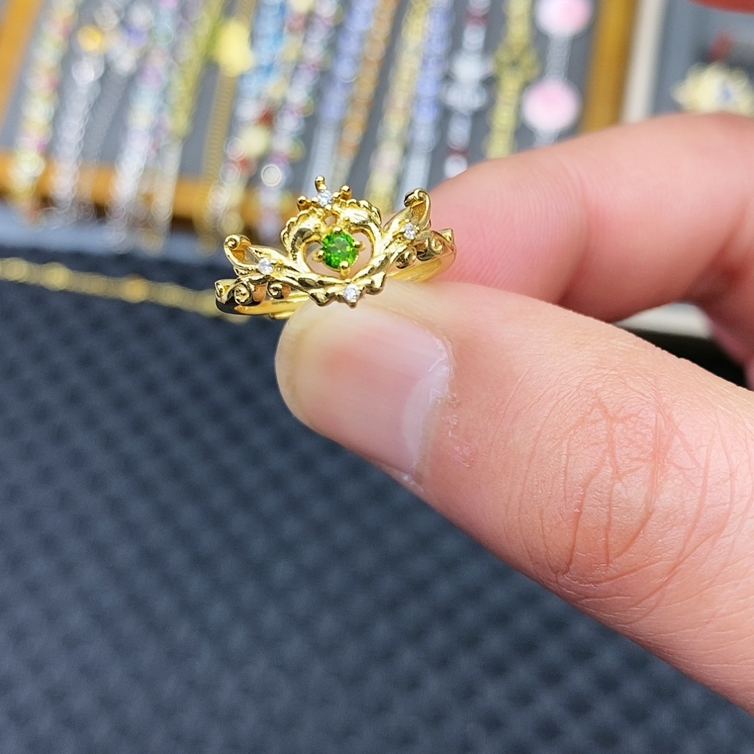 银S925镶嵌石榴石戒指