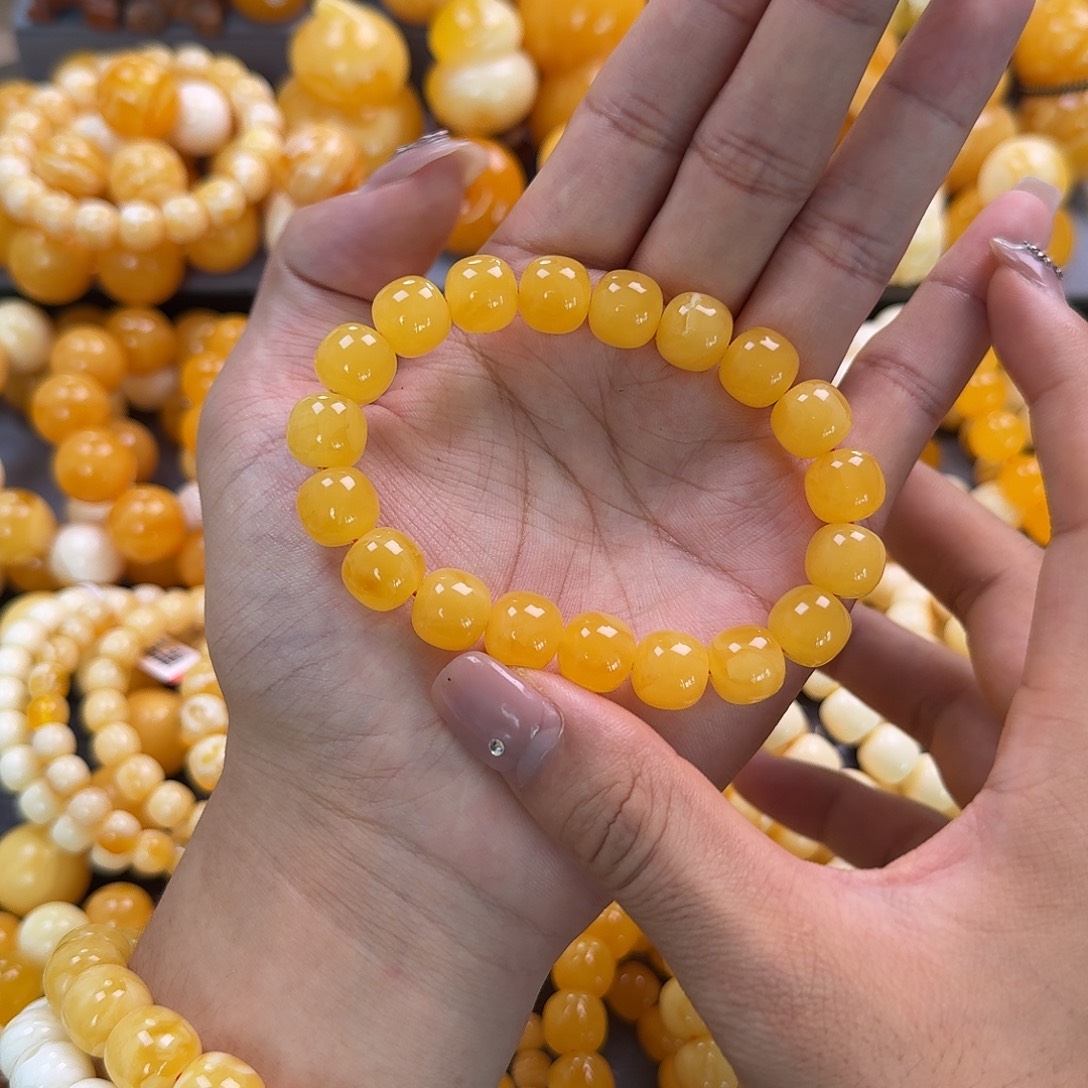 蜜蜡未镶嵌珠宝奇石同料12mm