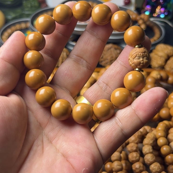 猴头核桃手串全品扎基拉姆款正圆光珠手持