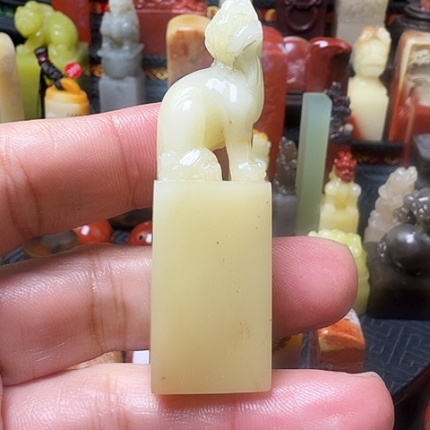 寿山石豬油白芙蓉