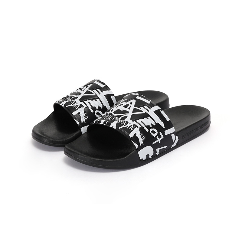 EA7阿玛尼Armani 新品 男士平底沙滩拖鞋凉拖7X000108 AF15118