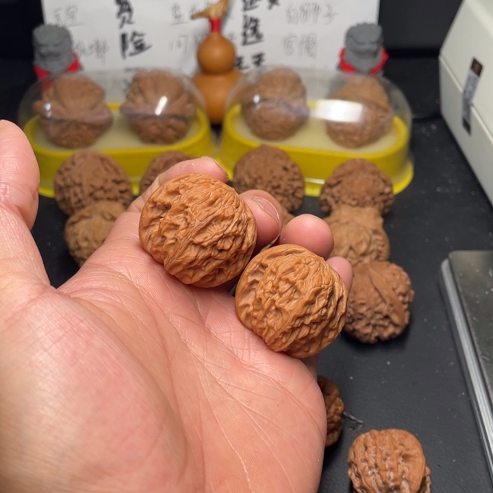 文玩核桃把件45磨盘40