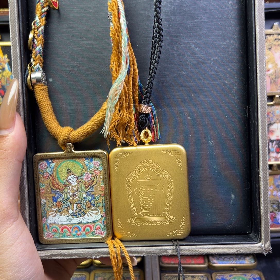 九***离吊坠铜单面普贤绳子13