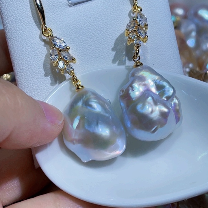 未镶嵌耳饰淡水珍珠